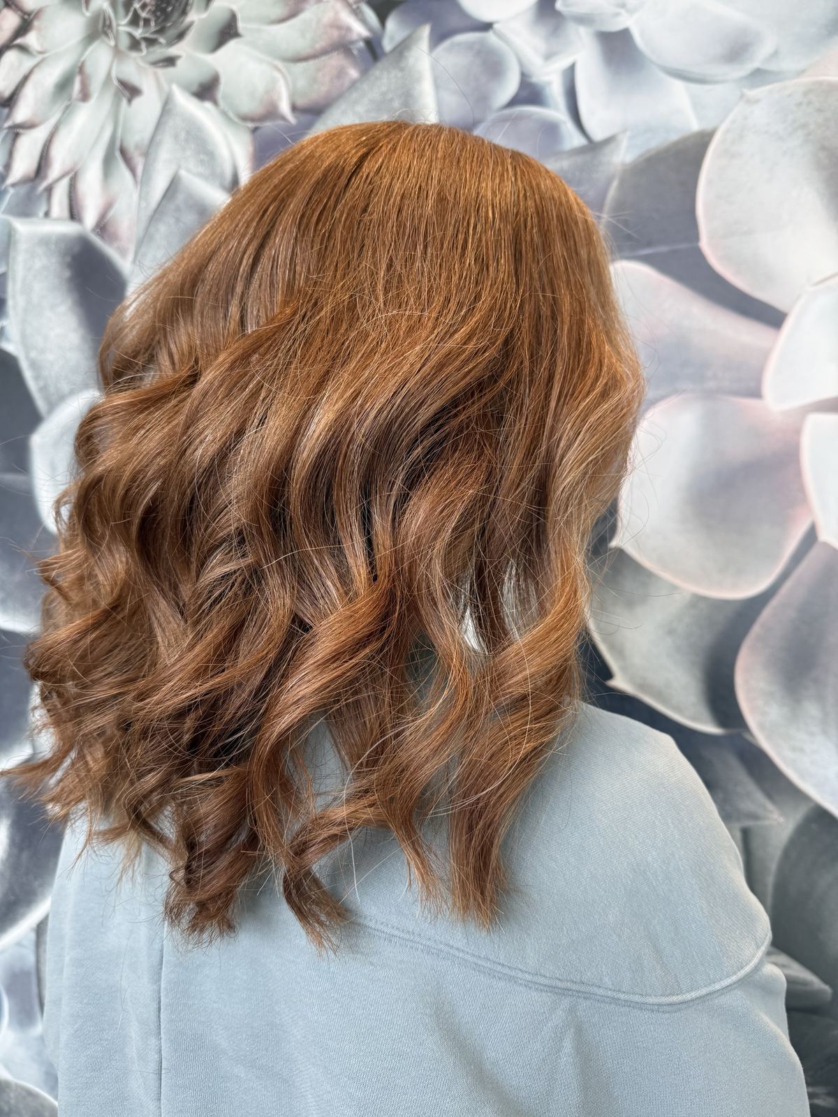Copper dimensional color result at Hue Boutique Salon